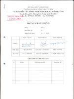 Tài liệu sổ tay chất lượng