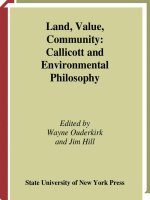state university of new york press land value community callicott and environmental philosophy jan 2002