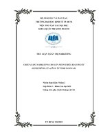 Chiến lược marketing cho sản phẩm thiết bị giám sát hành trình của công ty TNHH INFONAM