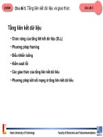 Tầng liên kết dữ liệu và giao thức