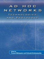 ad hoc networks technologies and protocols