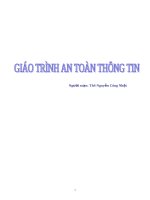 Giáo trình an toàn thông tin