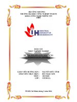 Báo cáo thực tập tốt nghiệp đề tài nghiên cứu , xây dựng website bằng  Joomila