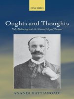 oughts and thoughts scepticism and the normativity of meaning jul 2007