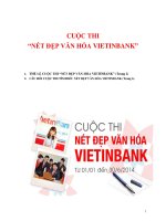 CUỘC THI  nét đẹp văn hóa VIETINBANK