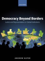 democracy beyond borders justice and representation in global institutions nov 2004