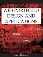 web portfolio design and applications
