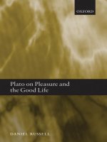 plato on pleasure and the good life nov 2005