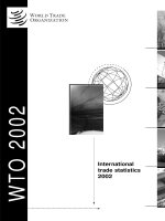 world trade organization annual report 2002 (wto world trade organization annual report)