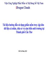 Tài liệu hướng dẫn sử dụng phần mềm truy cập kho dữ liệu cá nhân, chia sẻ và cảm biến môi trường tại Thành phố Cần Thơ