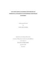 late neoclassical economics restoration of theoretical humanism in contemporary mainstream economics