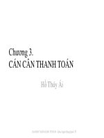 Bài giảng tài chính quốc tế chương 3   hồ thúy ái