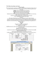 tính tổng trong bảng của word
