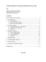 afd research literature review   land and gender surveys in uganda.