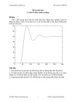 Đồ án lý thuyết điều khiển tự động