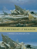 the retreat of reason a dilemma in the philosophy of life dec 2005