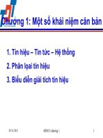 Chương I :  lý thuyết tín hiệu