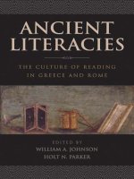 ancient literacies the culture of reading in greece and rome feb 2009