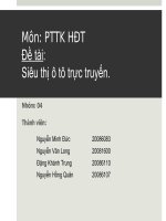 THUYẾT TRÌNH SIÊU THỊ ô tô TRỰC TUYẾN tài liệu phân tích thiết kế hệ thống