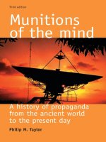 manchester university press munitions of the mind a history of propaganda third edition nov 2003