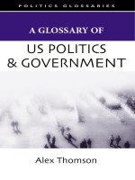 edinburgh university pres a glossary of us politics and government jun 2007