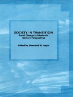 isajiw w. society in transition. social changes in ukraine in western perspectives. toronto, 2003