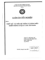 Thiết kế cải tiến hê thống tự động điều khiển động cơ quay ăngten rađa