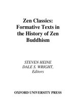 zen classics formative texts in the history of zen buddhism nov 2005