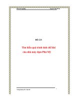đồ án tìm hiểu quá trình tinh chế khí của nhà máy đạm phú mỹ