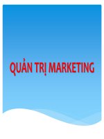 Bài giảng quản trị marketing chương 1   ths nguyễn tường huy