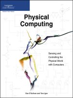 physical computing sensing and controlling the physical world with computers