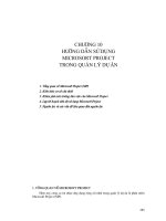 Hướng dẫn sử dụng Microsort Project trong Quản lý dự án