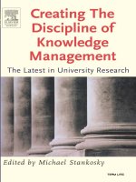 creating the discipline of knowledge management (2005) ling lotb