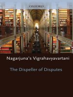 the dispeller of disputes nagarjunas vigrahavyavartani apr 2010