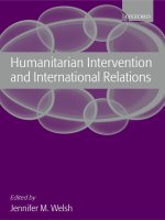 humanitarian intervention and international relations feb 2004