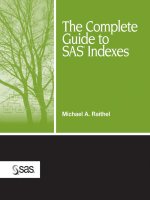 the complete guide to sas indexes