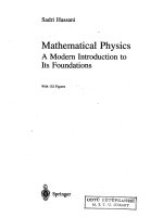 mathematical physics - a modern introduction to its foundations