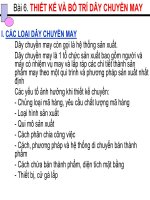 thiết kế và bố chí dây chuyền may