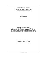 nghiên cứu thực trạng và các yếu tố liên quan đến mắc sốt rét tại xã đak nhau, huyện bù đăng, tỉnh bình phước
