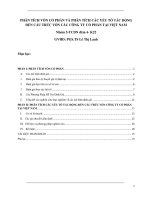 Tiểu luận: Phân tích vốn cổ phần và phân tích các yếu tố tác động đến cấu trúc vốn các công ty cổ phần tại Việt Nam
