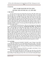 Đề tài - Một vài biện pháp rèn kĩ năng sống cho HS lớp 1 thông qua các môn học