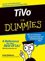 tivo for dummies (for dummies (computertech))