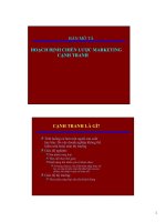 bản mô tả hoạch định chiến lược marketing cạnh tranh