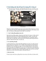 8 việc không nên làm để gây ấn tượng tốt ở công sở