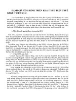 Đánh giá tình hình triển khai thực hiện thuế GTGT ở Việt Nam