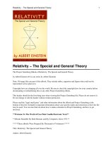 einstein, special and general relativity