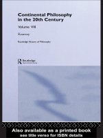 routledge history of philosophy volume viii twentieth-century continental philosophy - richard kearney
