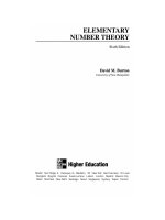 david burton elementary number theory  2005