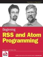 beginning rss and atom programming