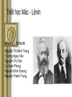 Quy luật mâu thuẫnTriết học MácLê nin